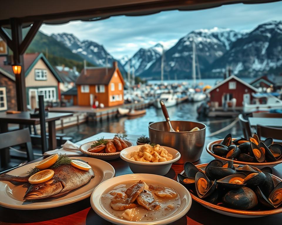 Norwegische Fischgerichte in Ballstad