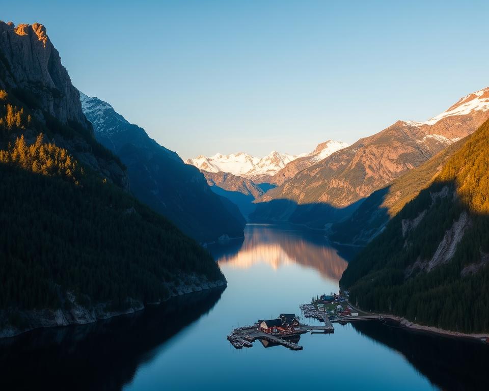Norwegische Fjorde Landschaft Norwegische Fjorde Landschaft