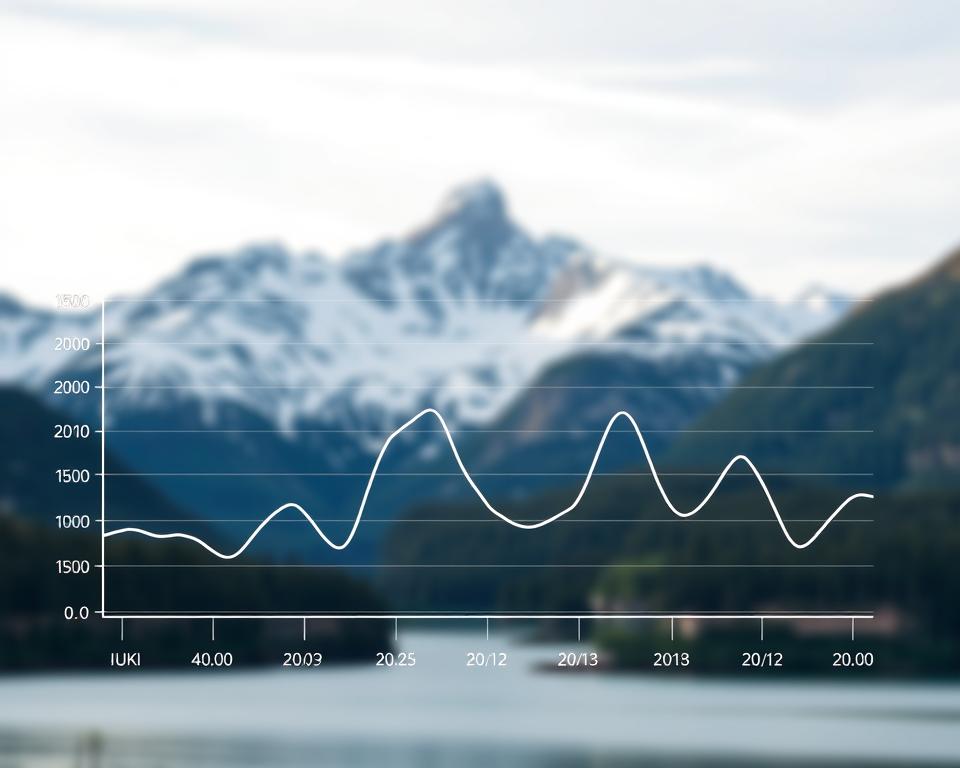 Norwegische Jahreszeiten Temperaturverlauf