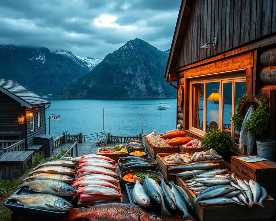Norwegische Küche Lindesnes Fischspezialitäten