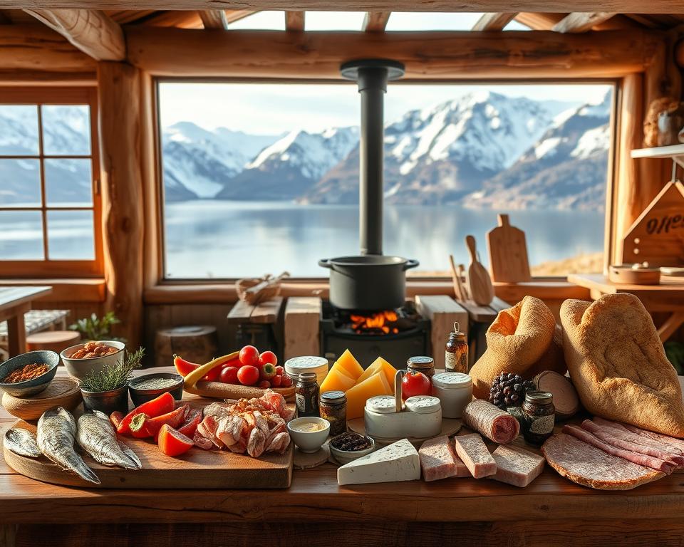 Norwegische Küche Nordfjord Spezialitäten