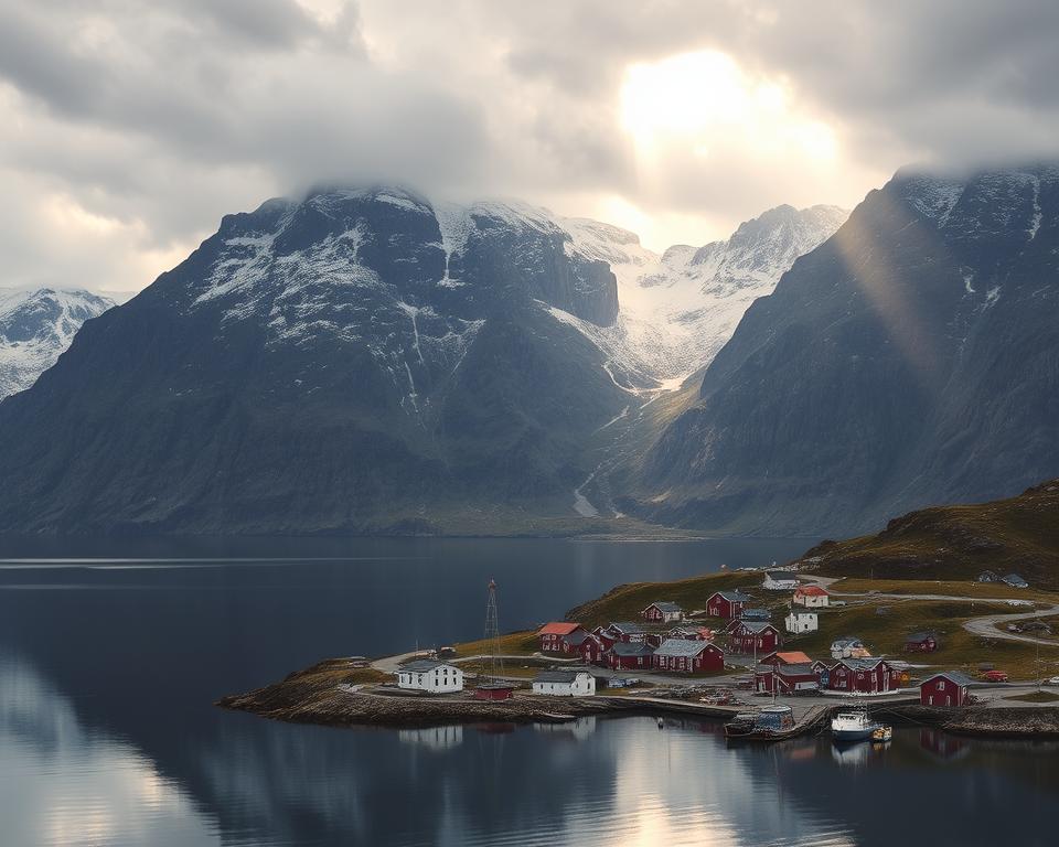 Norwegische Küstenlandschaft Lofoten