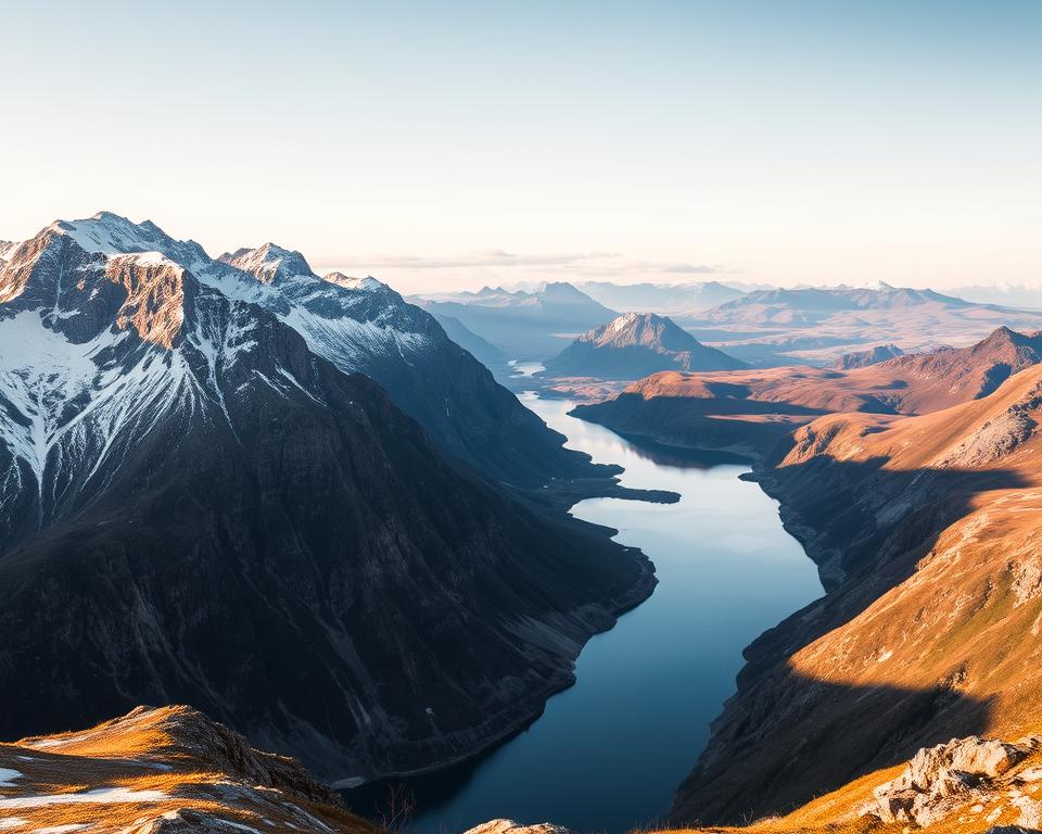 Norwegische Landschaftsformation