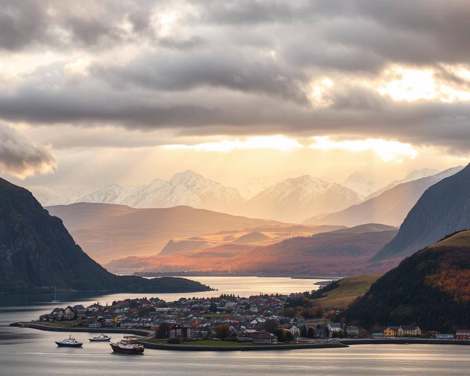 Norwegische Regionalwetter im September
