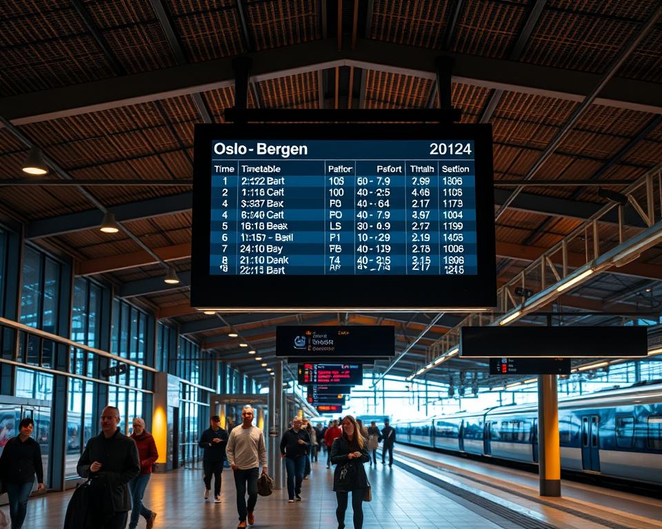 Oslo Bergen Zugfahrplan Informationen