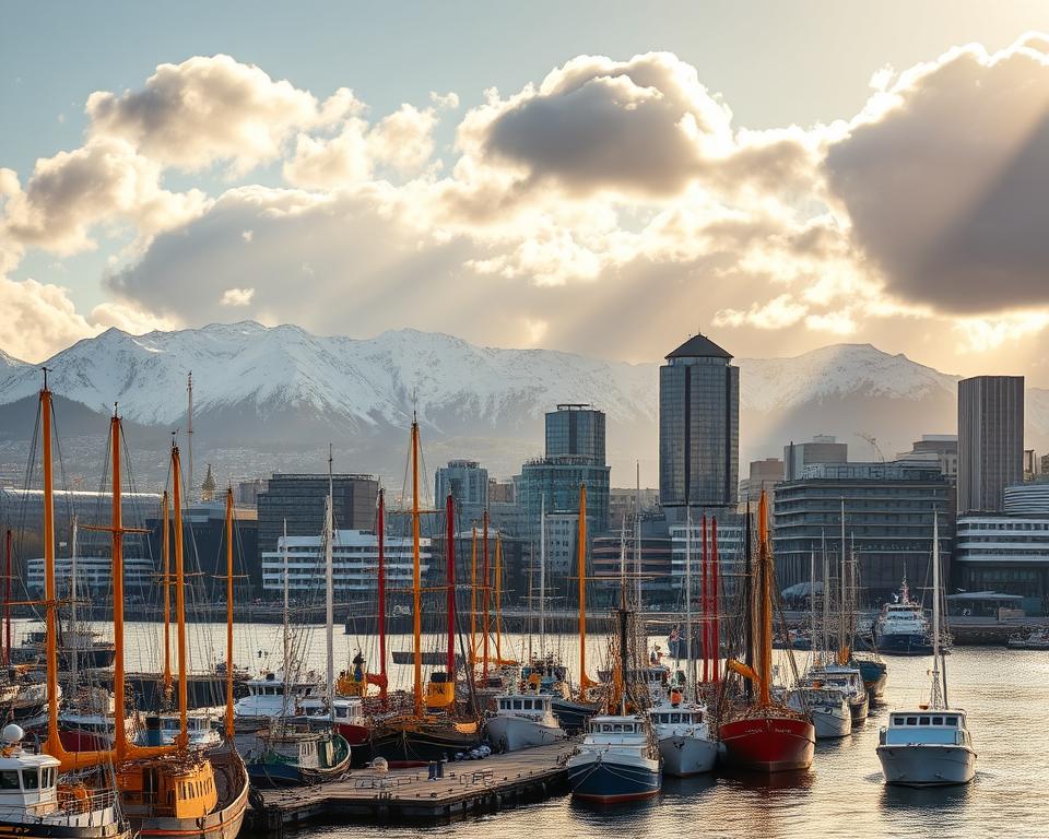 Oslo Hafen Stadtansicht