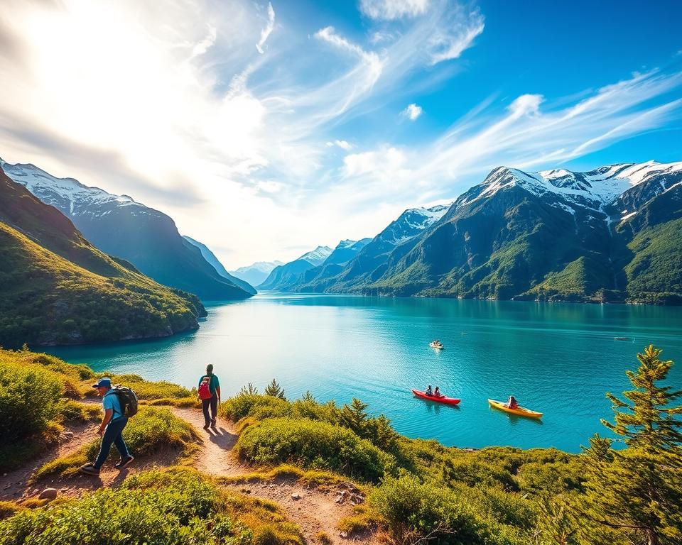 Outdoor-Aktivitäten Norwegen August