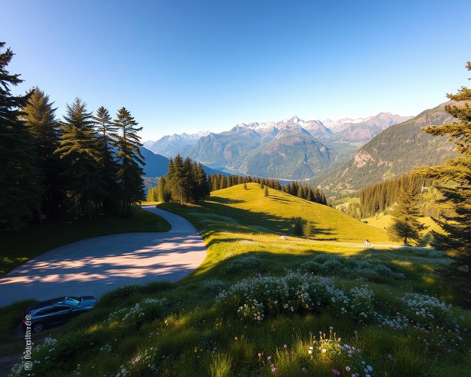 Parkplätze Wanderroute Norwegen