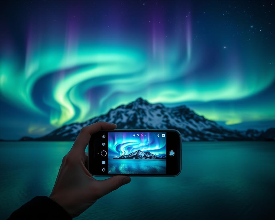 Polarlicht-Fotografie mit Smartphone