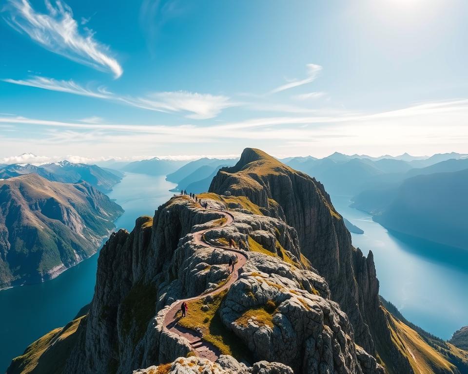 Preikestolen Wanderroute Aussichtspunkt Preikestolen Wanderroute Aussichtspunkt