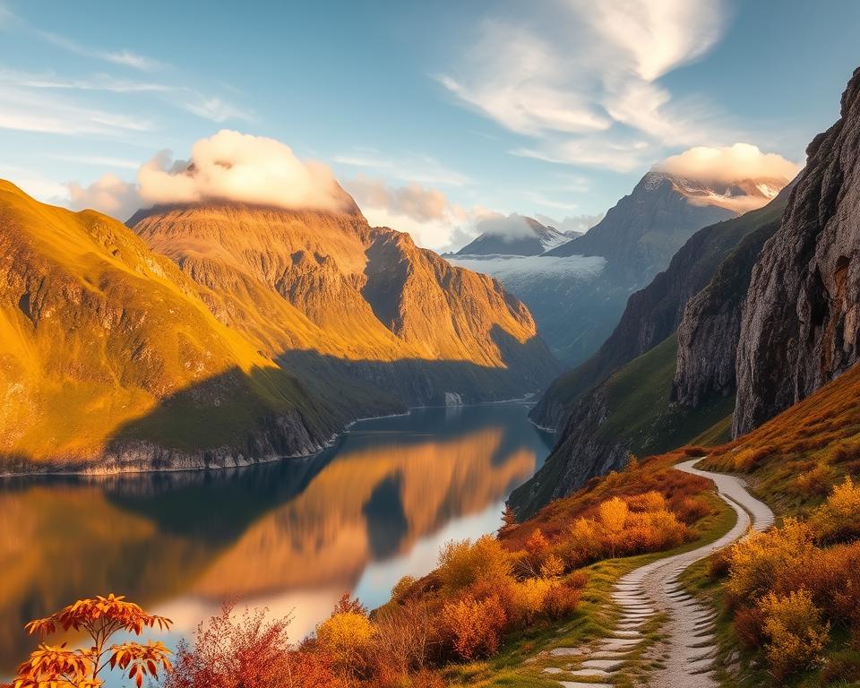 Reiseziele Norwegen September Landschaft