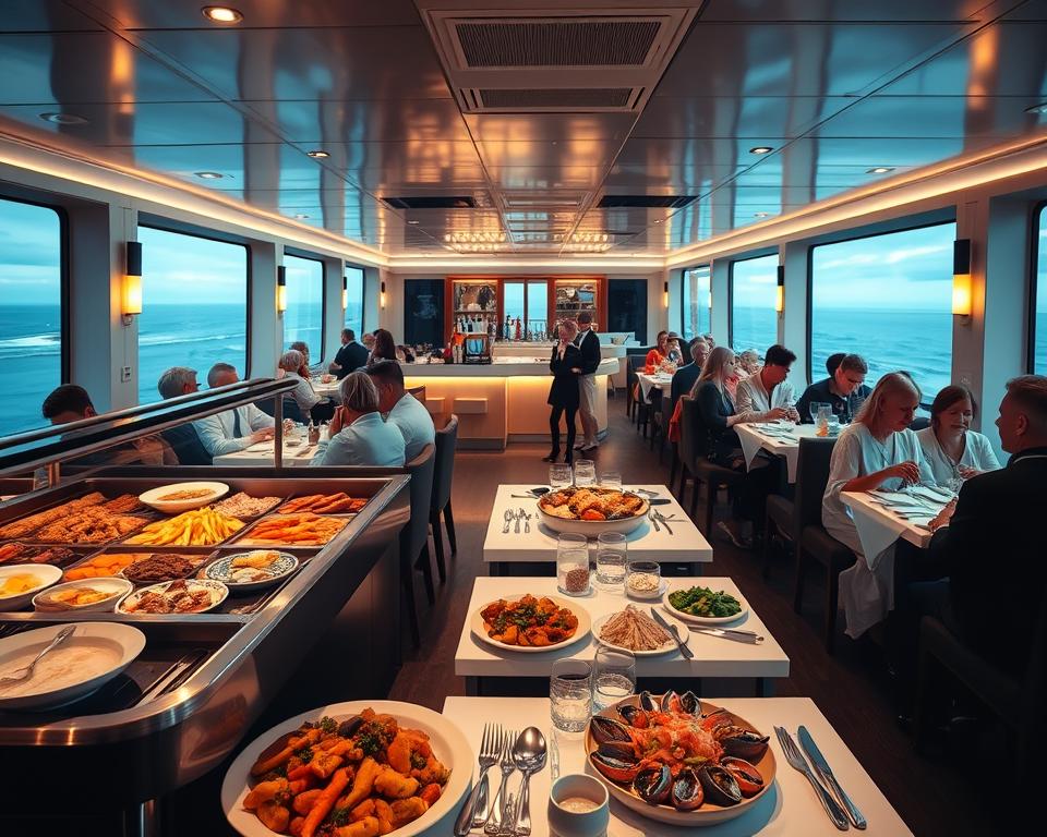 Restaurants Fähre Speiseangebot