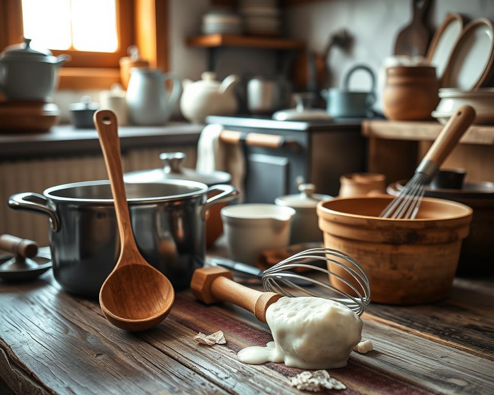 Rommegrot Küchenutensilien