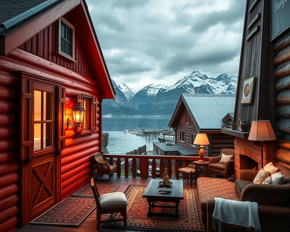 Rorbuer Ausstattung norwegische Ferienhäuser