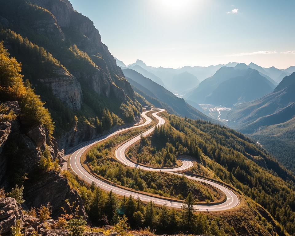 Serpentinen der Stalheimskleiva