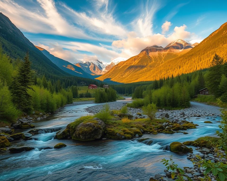 Setesdal-Tal Naturlandschaft in Agder Setesdal-Tal Naturlandschaft in Agder