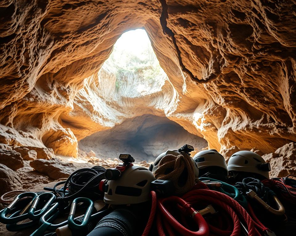 Sicherheit Höhlenwanderung Ausrüstung