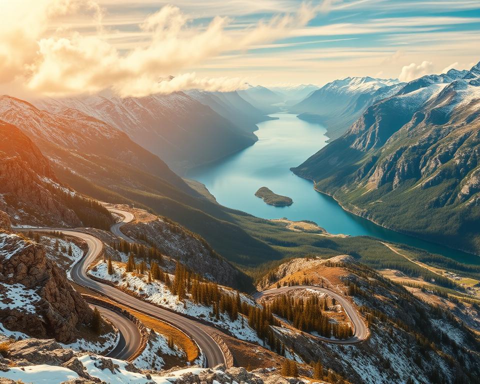 Sicherheit Stalheimskleiva Serpentinenstraße