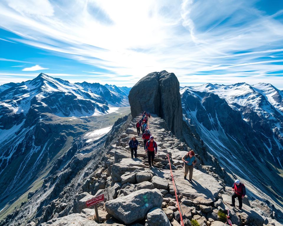 Sicherheit beim Wandern Kjeragbolten