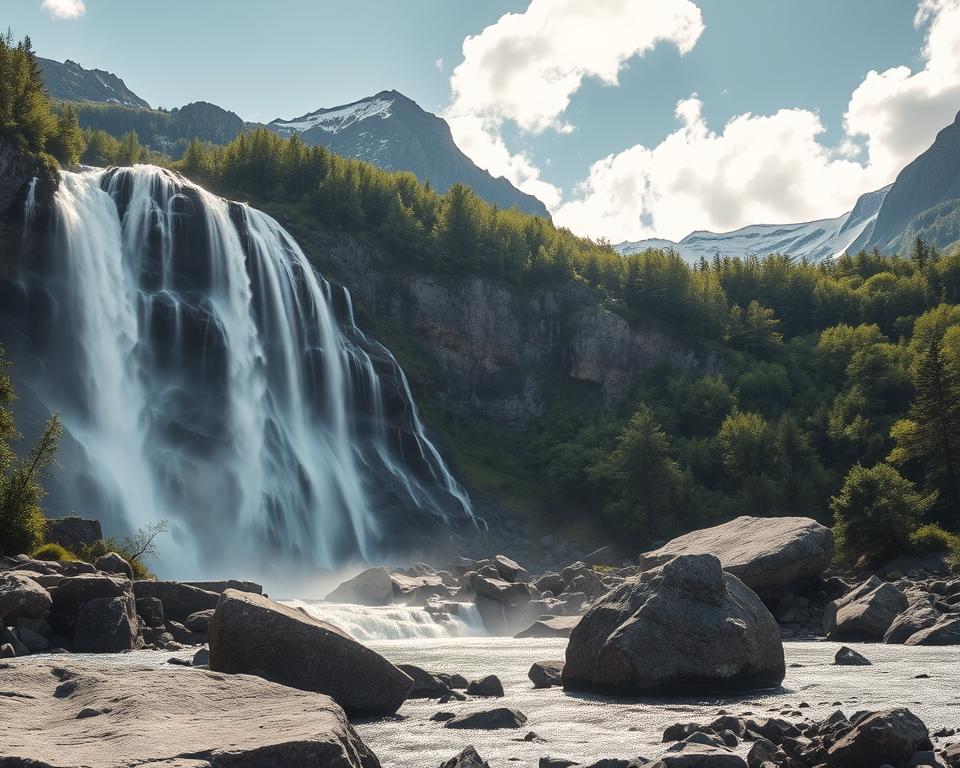 Sieben Schwestern Wasserfall Legende