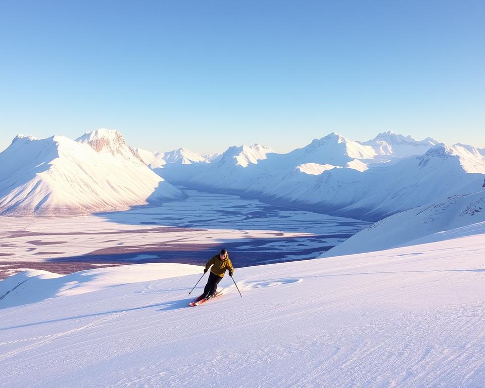 Skitouren Lyngen Alps Winterlandschaft
