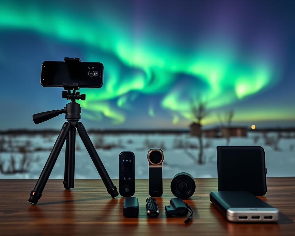 Smartphone-Zubehör für Polarlicht-Fotografie