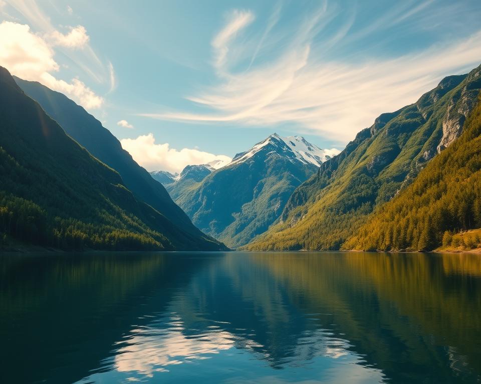 Sommerurlaub Nærøyfjord Landschaft Sommerurlaub Nærøyfjord Landschaft