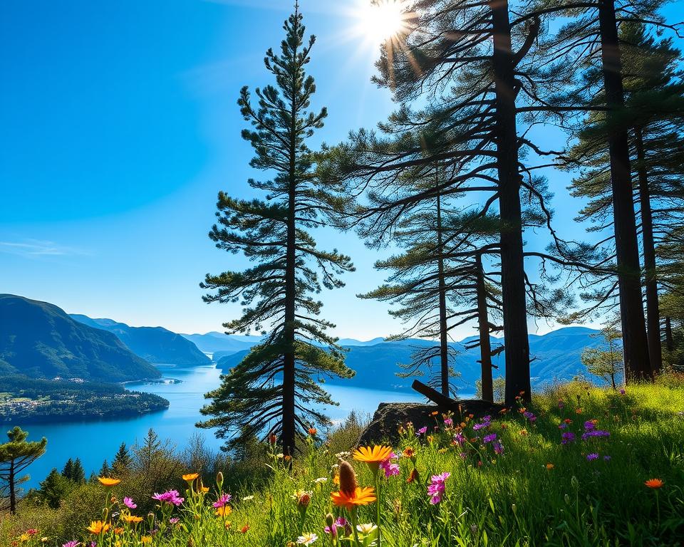 Sonnenstunden in Norwegen im April