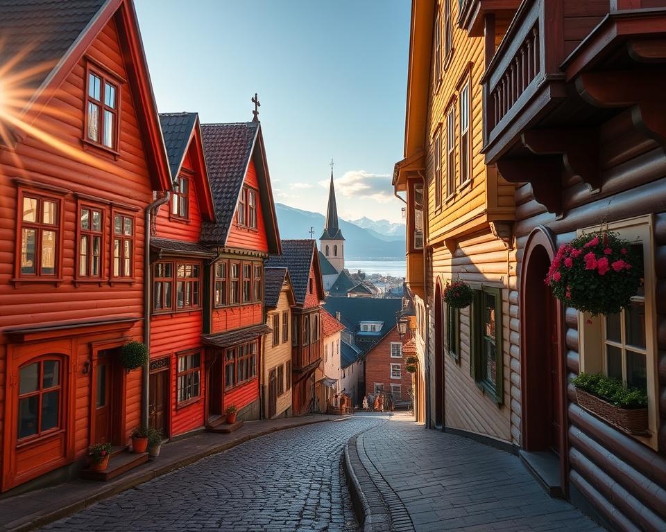 Stavanger Altstadt Holzhäuser