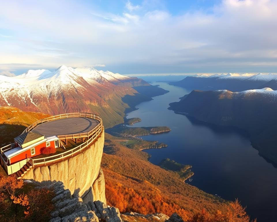 Stegastein Viewpoint Jahreszeiten