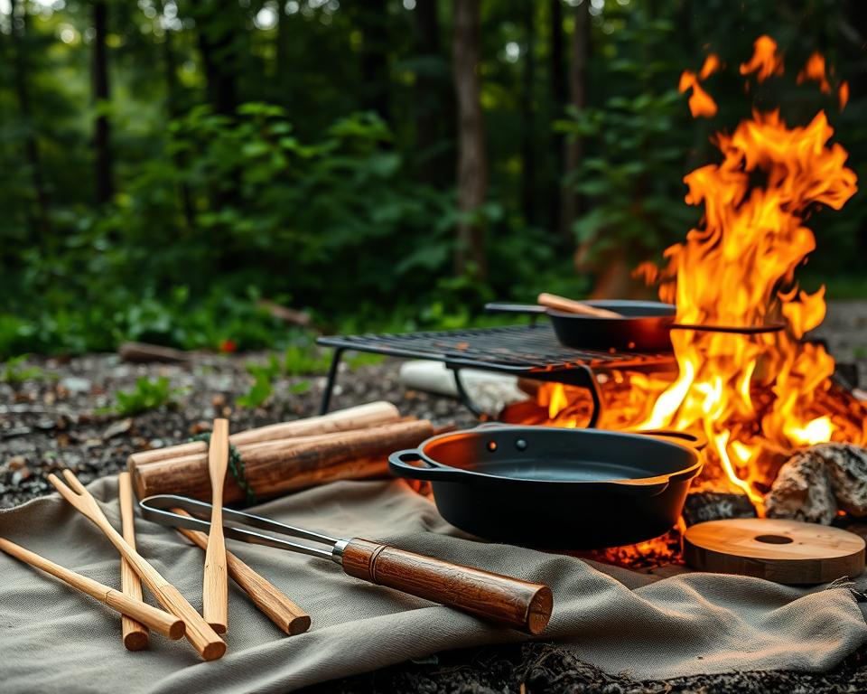 Stockbrot Ausrüstung Lagerfeuer