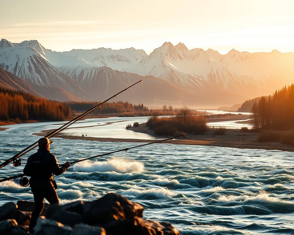 Tana Fluss Lachsfischen Norwegen Tana Fluss Lachsfischen Norwegen