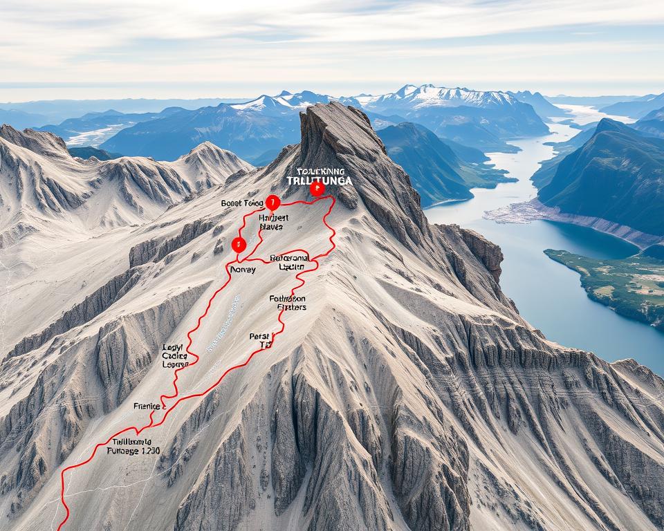 Trolltunga Wanderrouten Übersicht