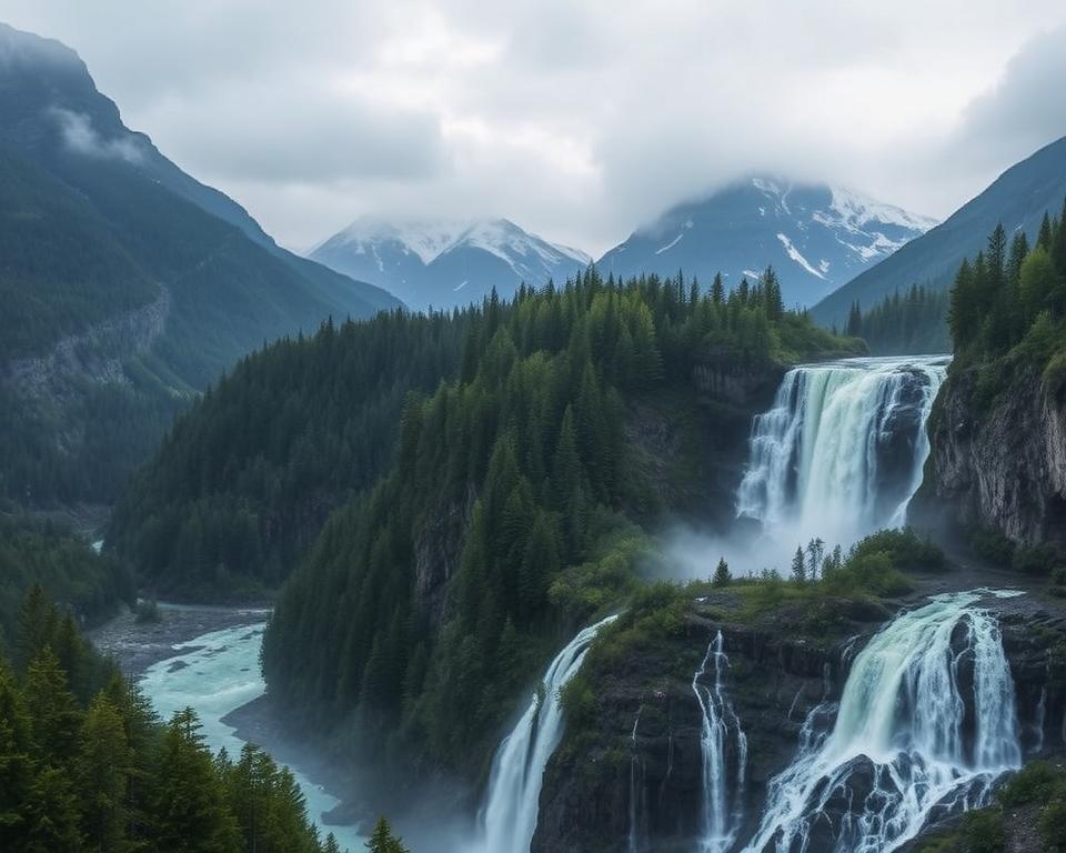 Tvindefossen Wasserfall in Bergen Tvindefossen Wasserfall in Bergen