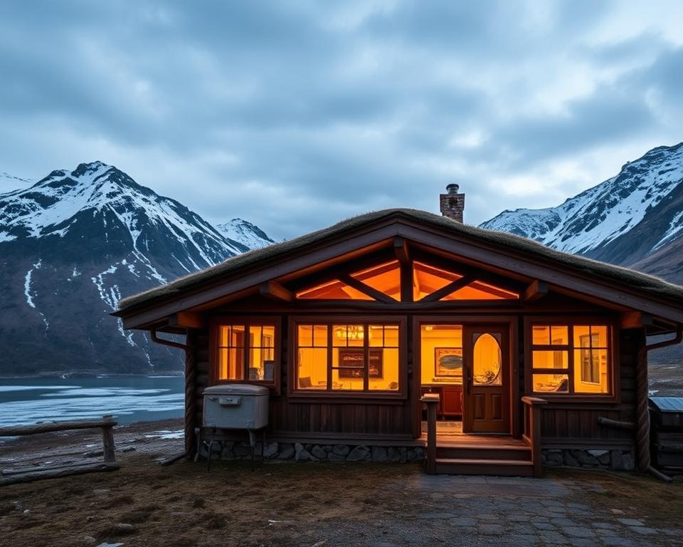 Unterkunft in den Lyngen Alps