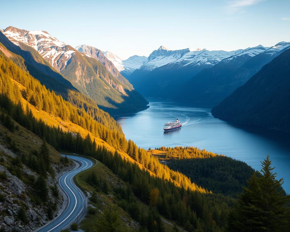 Verkehr in Norwegen zum Hardangerfjord Verkehr in Norwegen zum Hardangerfjord