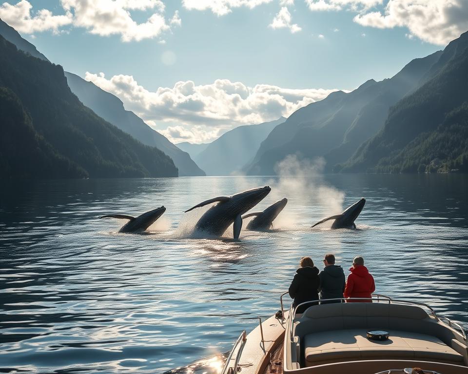Walbeobachtung Saison Norwegen