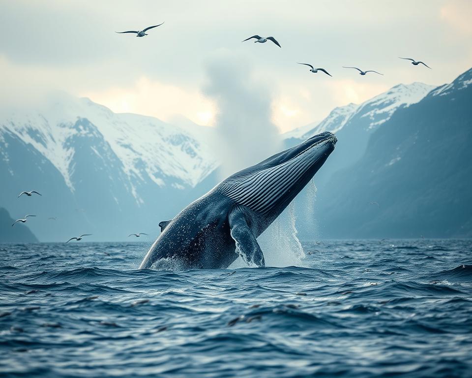Wale in norwegischen Gewässern