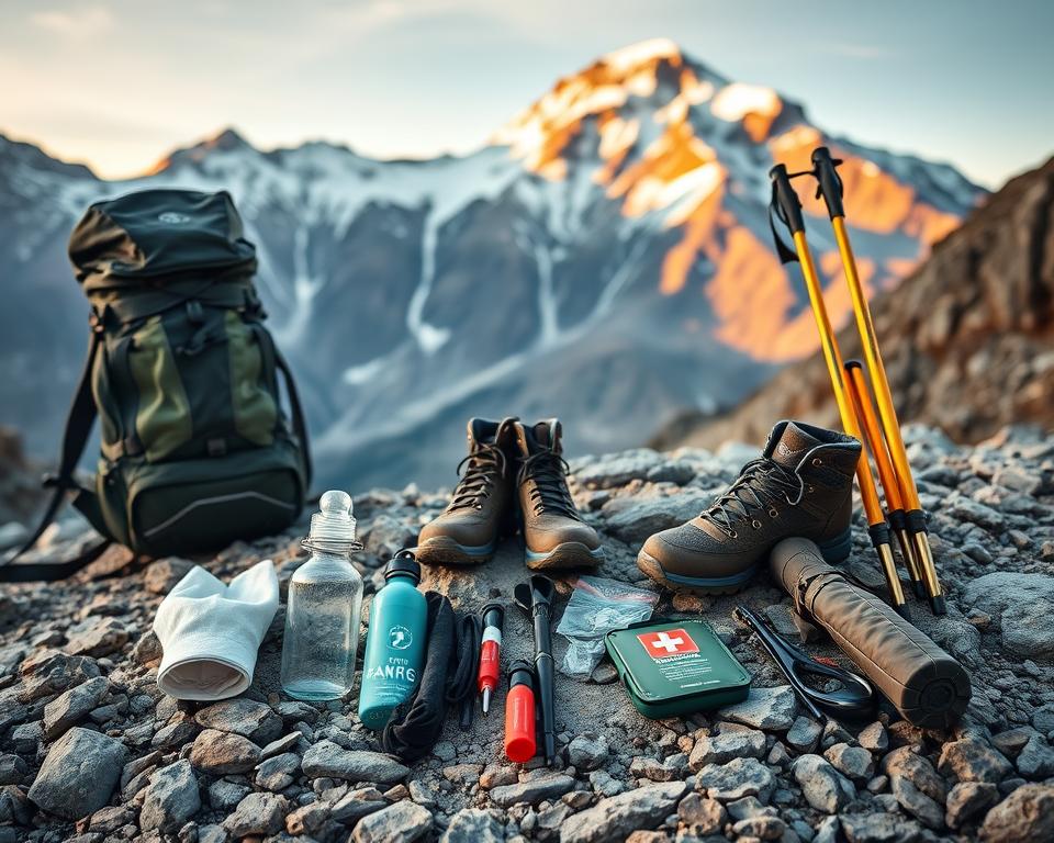 Wanderausrüstung für Bergtouren