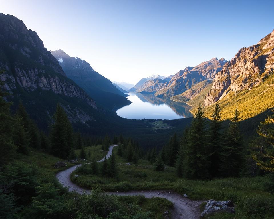 Wandern in Ballstad Naturlandschaft