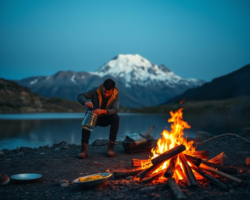 Wildcamping Wasserversorgung und Ernährung