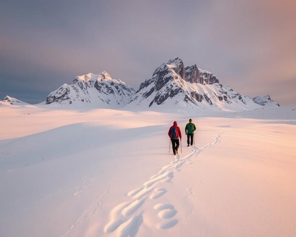Winterwandern Lofoten Schneeschuhwandern Winterwandern Lofoten Schneeschuhwandern