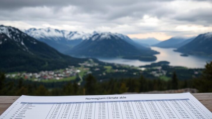 Klimatabelle Norwegen – Wetter nach Regionen