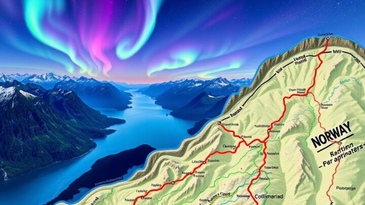 Landschaftsrouten Norwegen Karte – Reiseplanung leicht