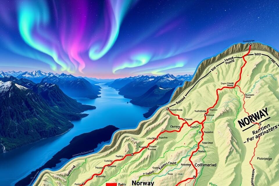 Landschaftsrouten Norwegen Karte – Reiseplanung leicht