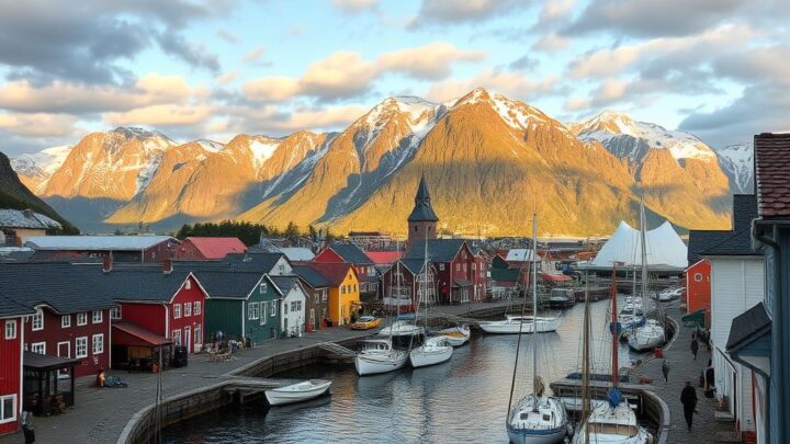 norwegische Hafenstadt