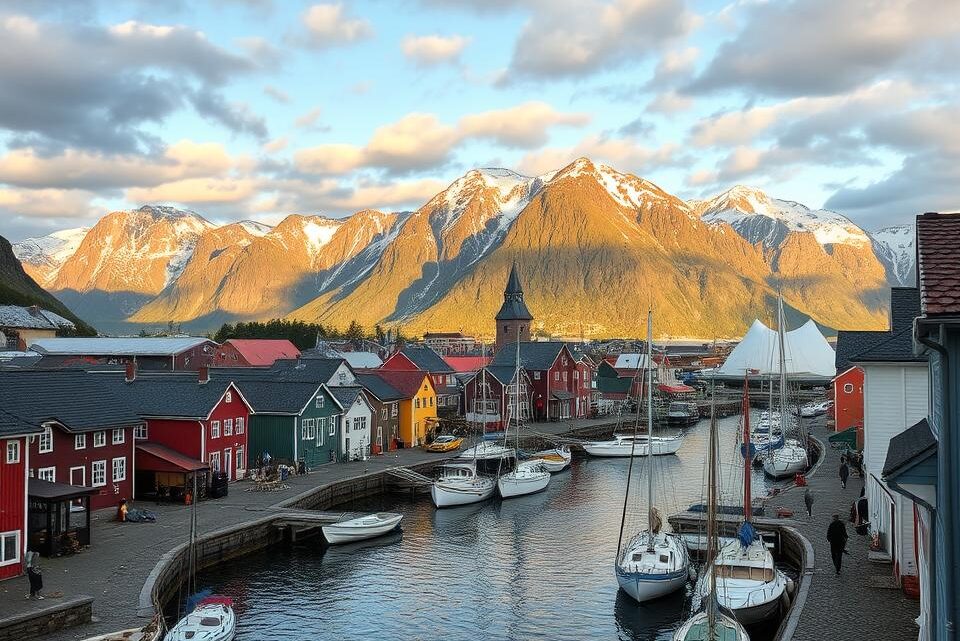 norwegische Hafenstadt