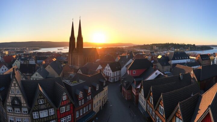 Entdecken Sie die historische Trondheim Altstadt
