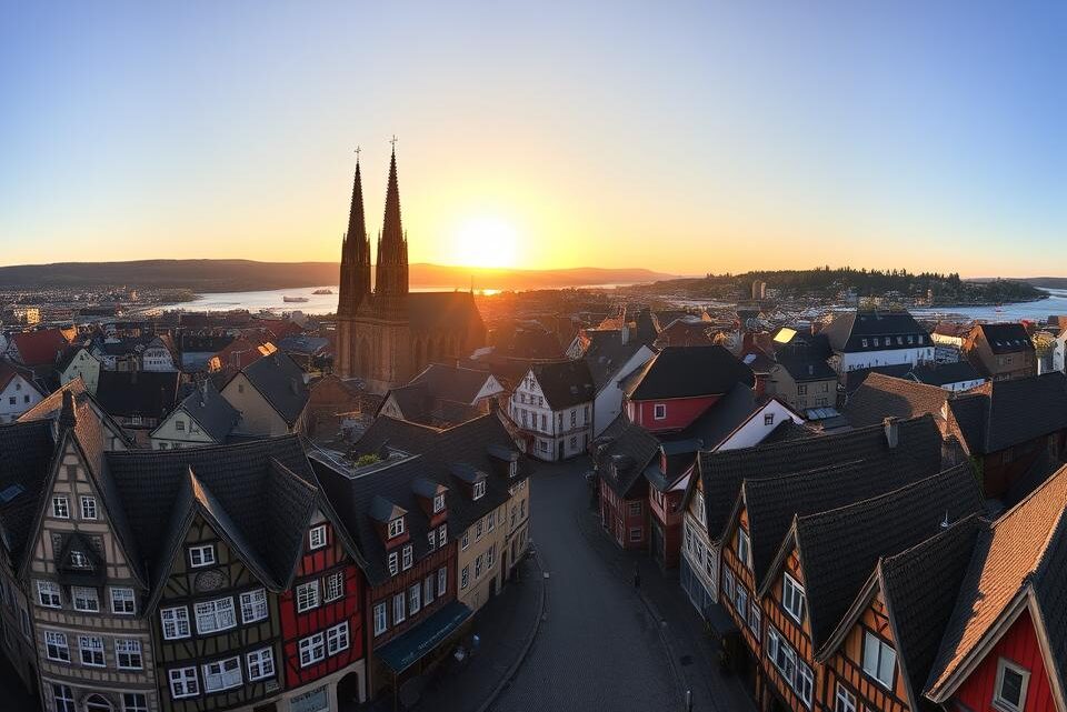 Entdecken Sie die historische Trondheim Altstadt