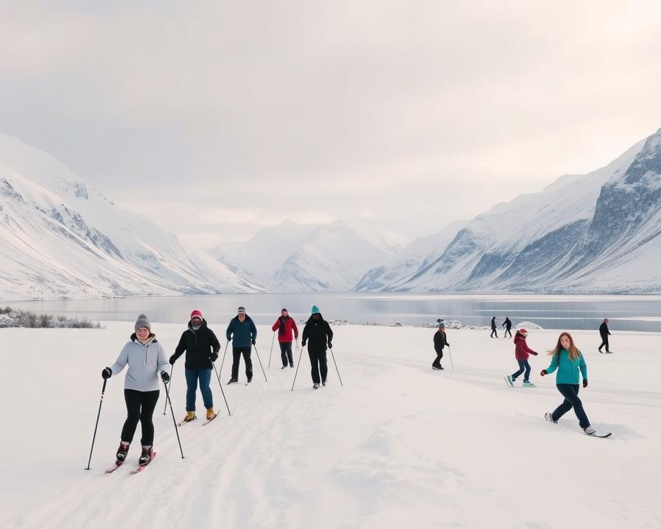 Winteraktivitäten in Norwegen